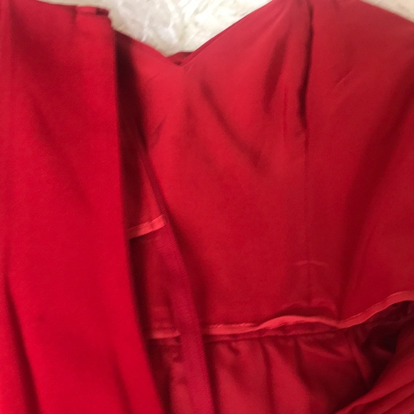 ❤️Anne Klein Red Strapless Cocktail Dress - Small - Picture 8 of 8